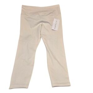 Athleta Ultra High Rise‎ Elation 7/8 Tight Leggings Athletic Beige L